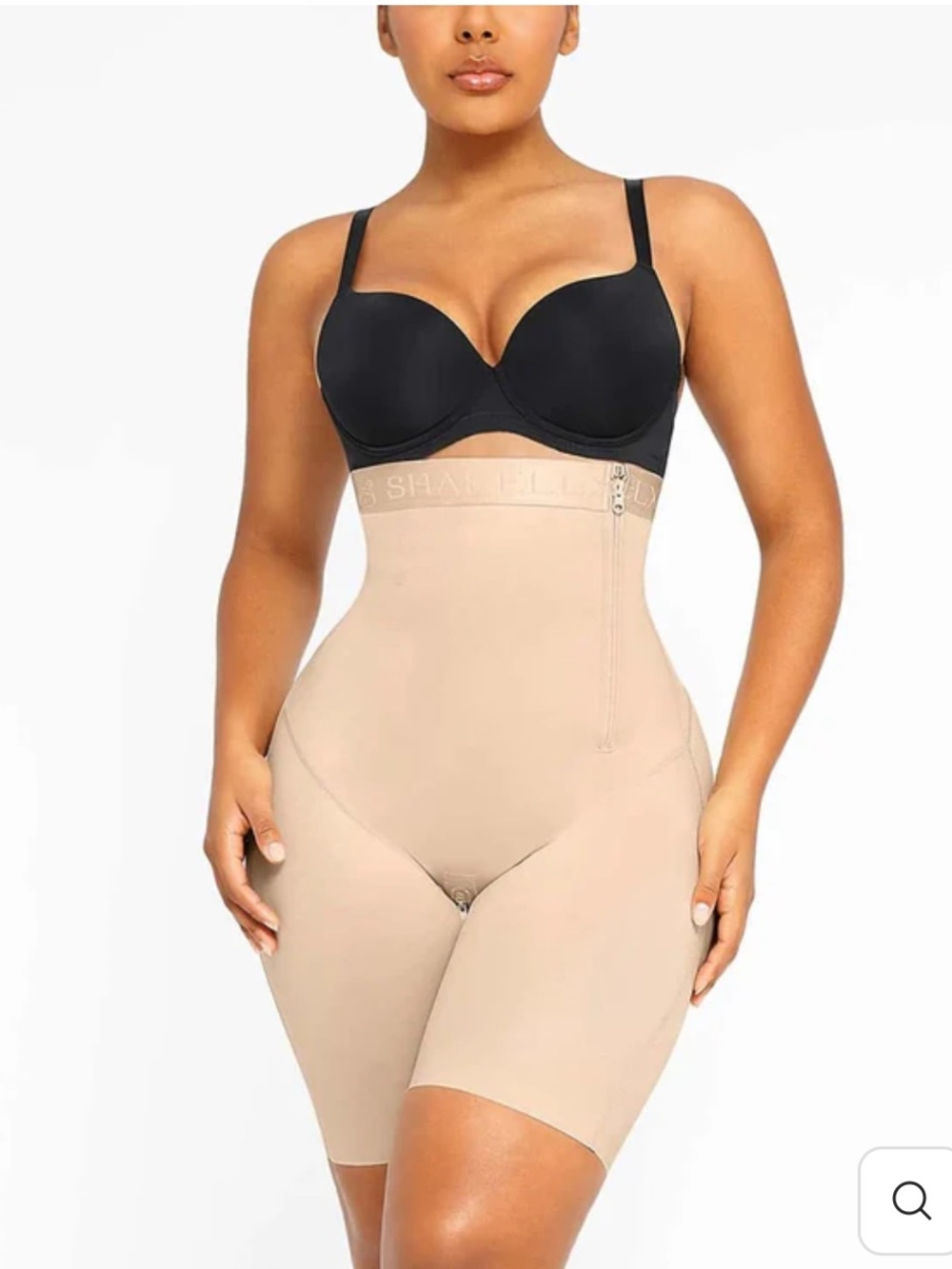 Shapellx NWT BOOT-YEAH SilkSculpt High-Waisted Shapewear Beige Size Large